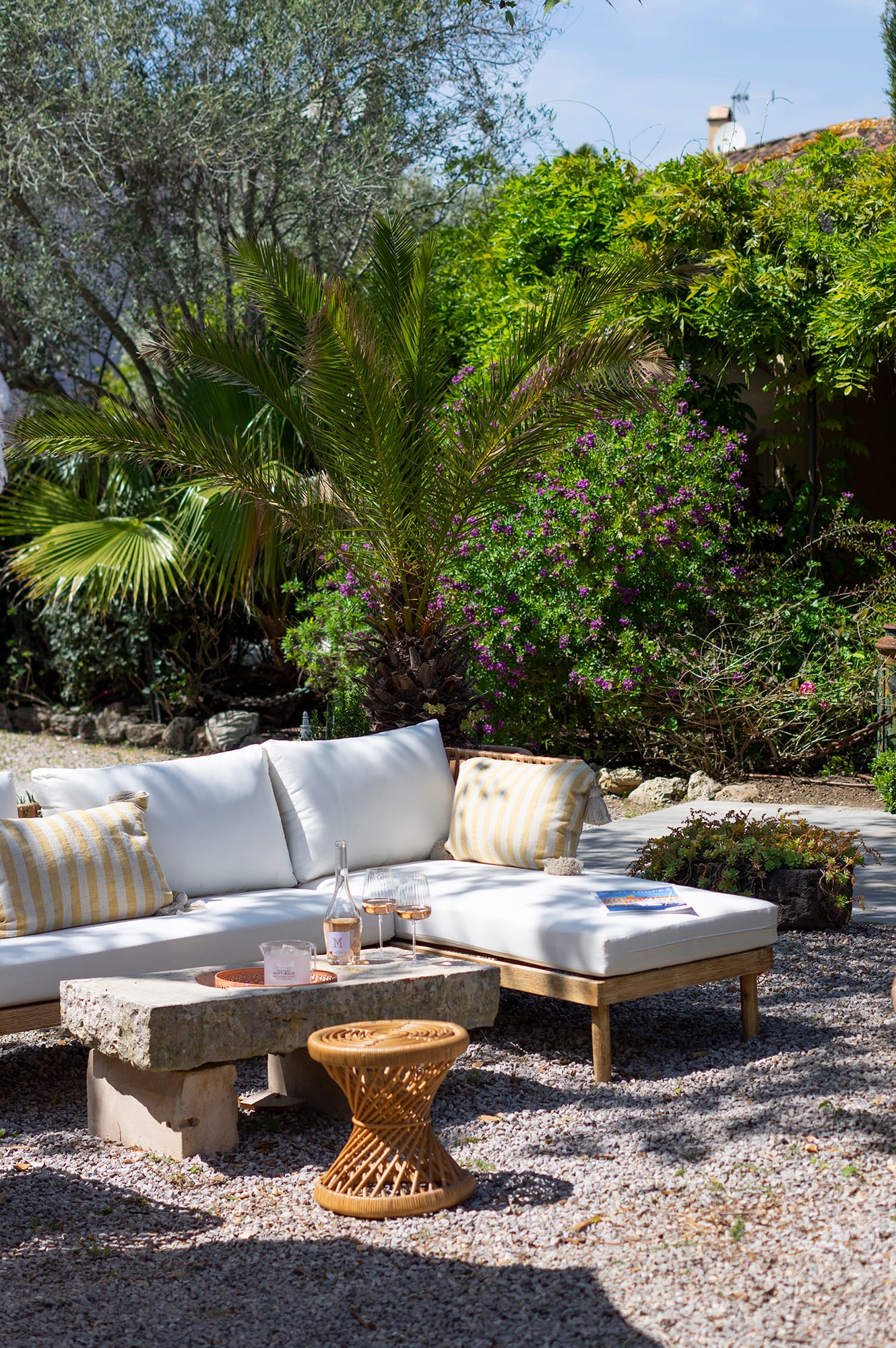 Salon extérieur du jardin